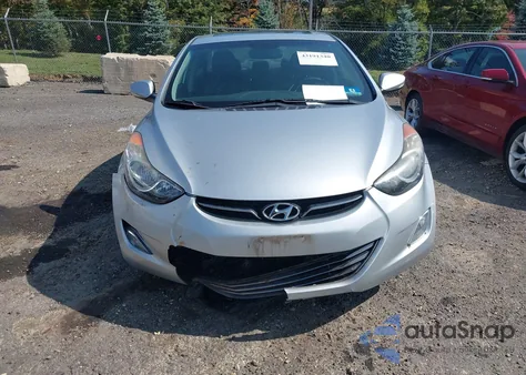 2013 Hyundai Elantra Limited z USA, uszkodzony, nr VIN 5NPDH4AE9DH260868